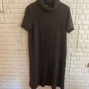 Amanda Charles Gray Knit Sweater Dress size Large